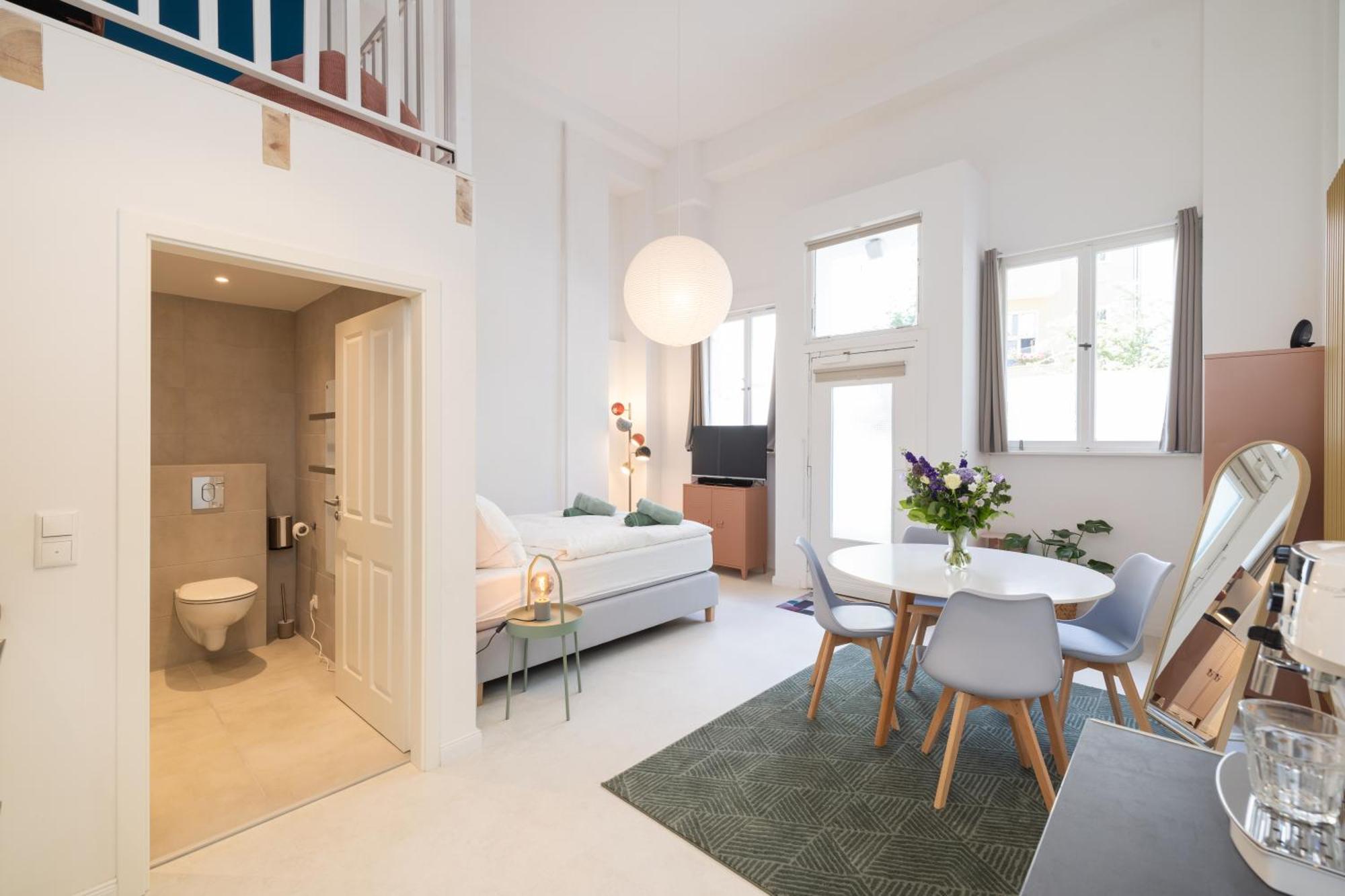 Great 2-Room Loft With 2 Bathrooms And 2 Kitchen Berlin Bagian luar foto