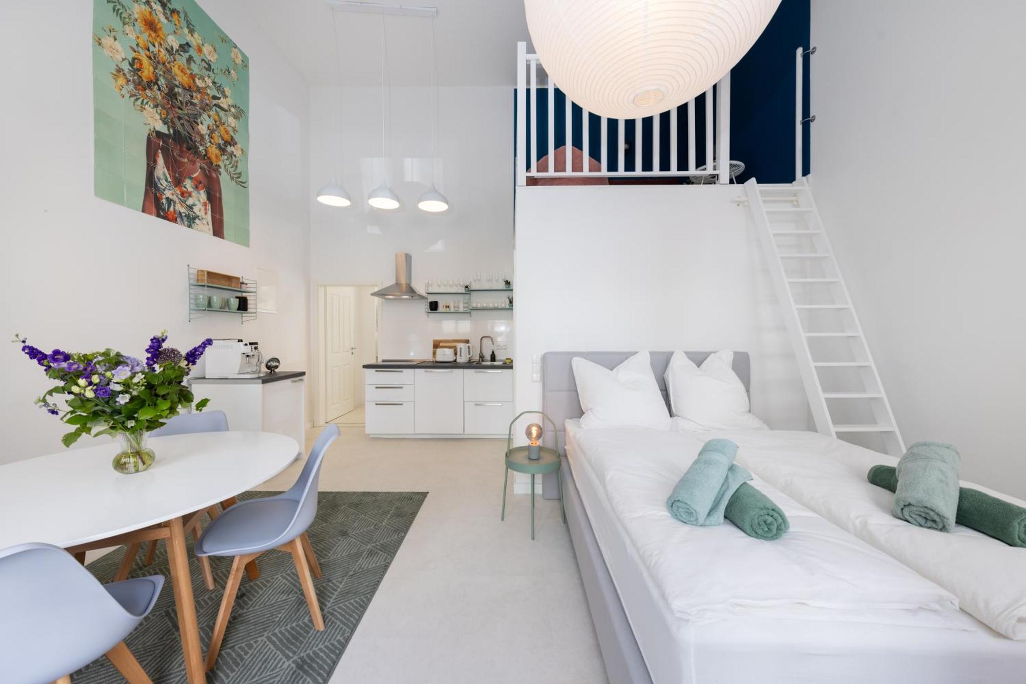 Great 2-Room Loft With 2 Bathrooms And 2 Kitchen Berlin Bagian luar foto
