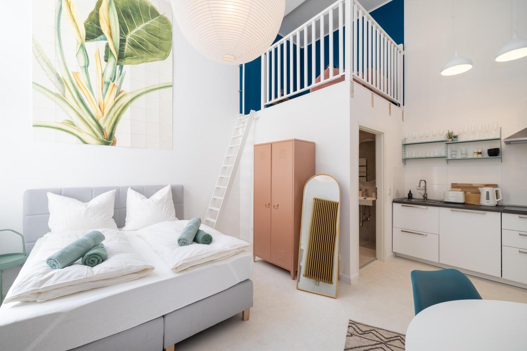 Great 2-Room Loft With 2 Bathrooms And 2 Kitchen Berlin Bagian luar foto