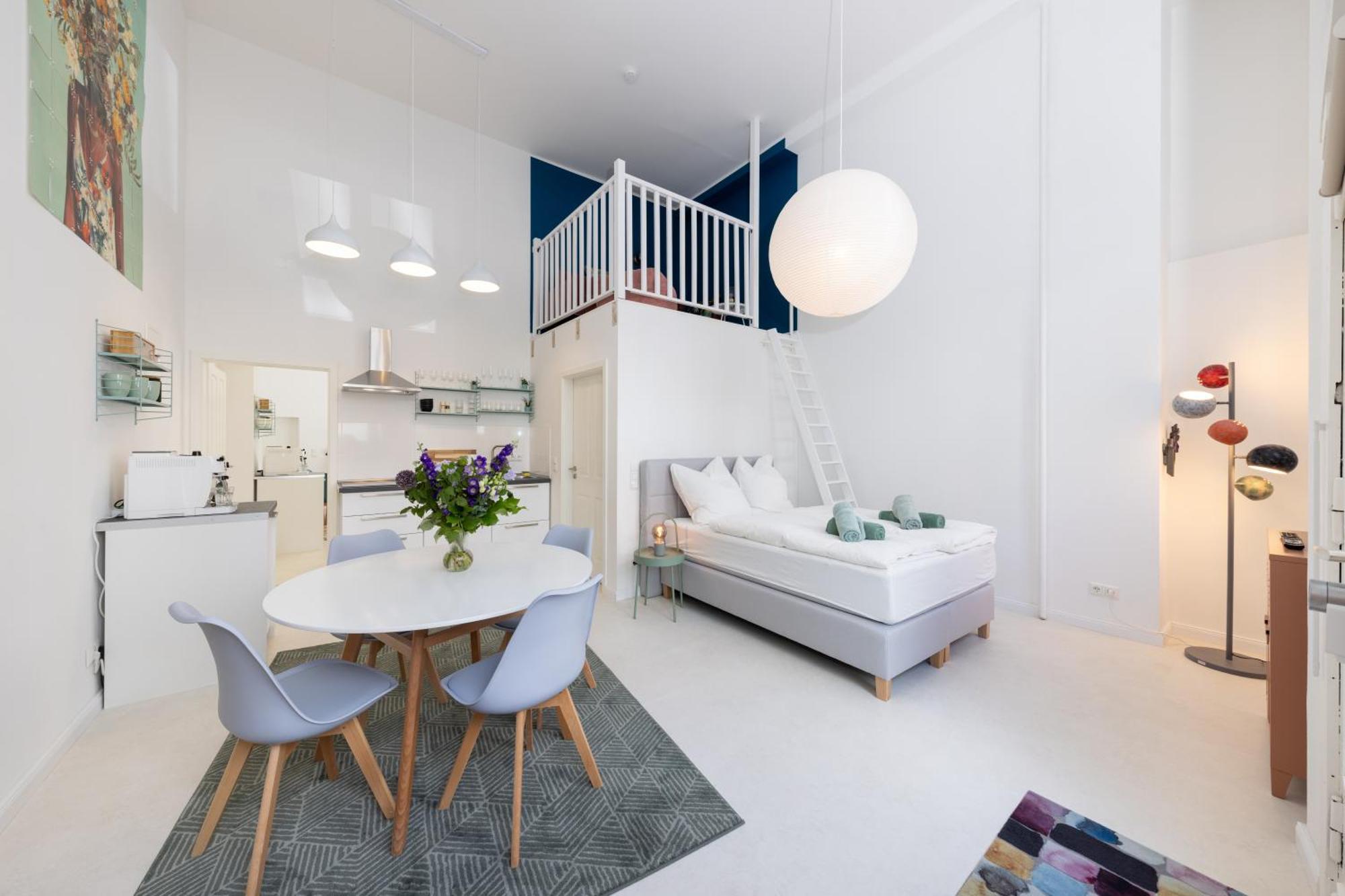 Great 2-Room Loft With 2 Bathrooms And 2 Kitchen Berlin Bagian luar foto