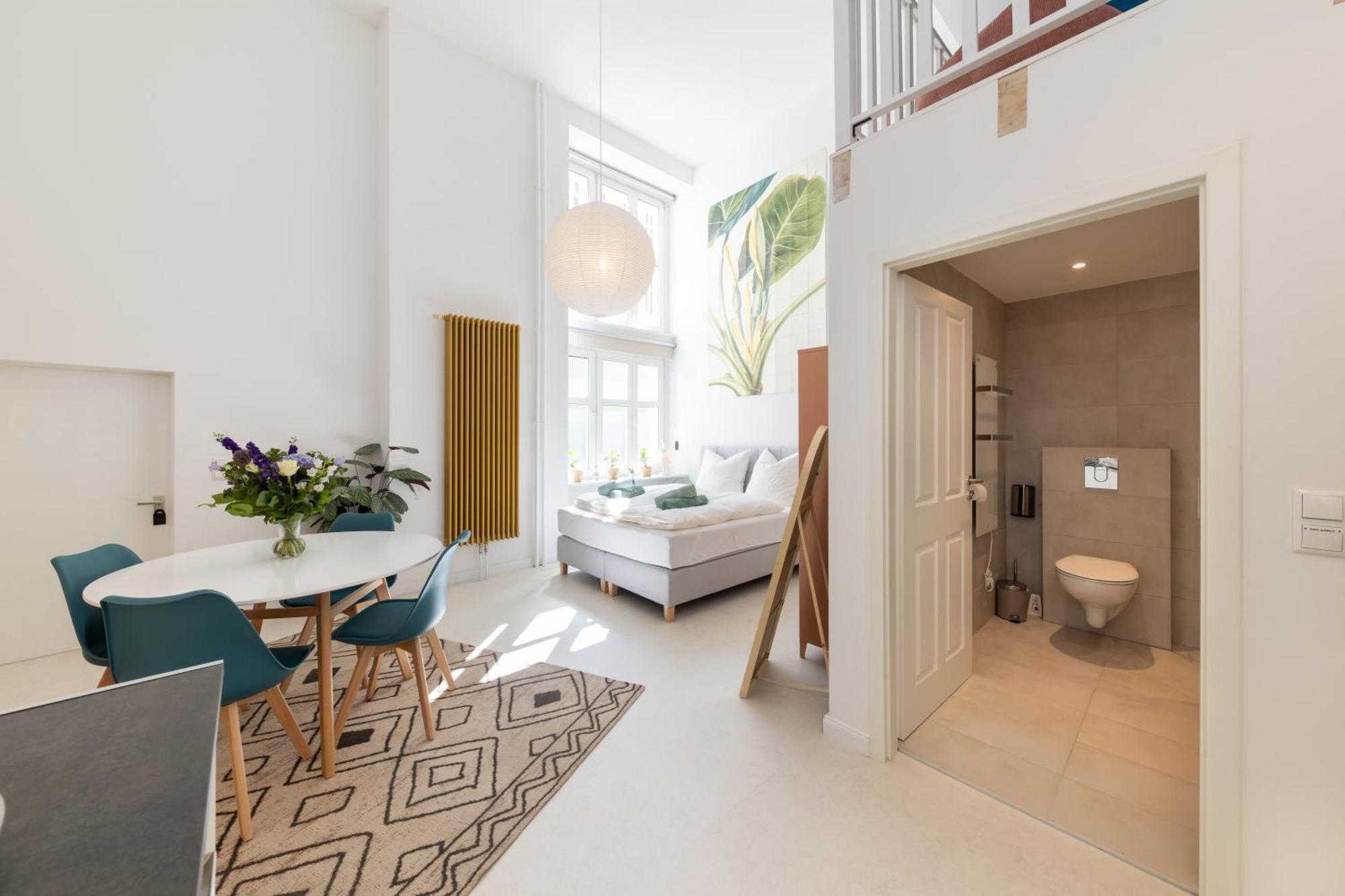 Great 2-Room Loft With 2 Bathrooms And 2 Kitchen Berlin Bagian luar foto